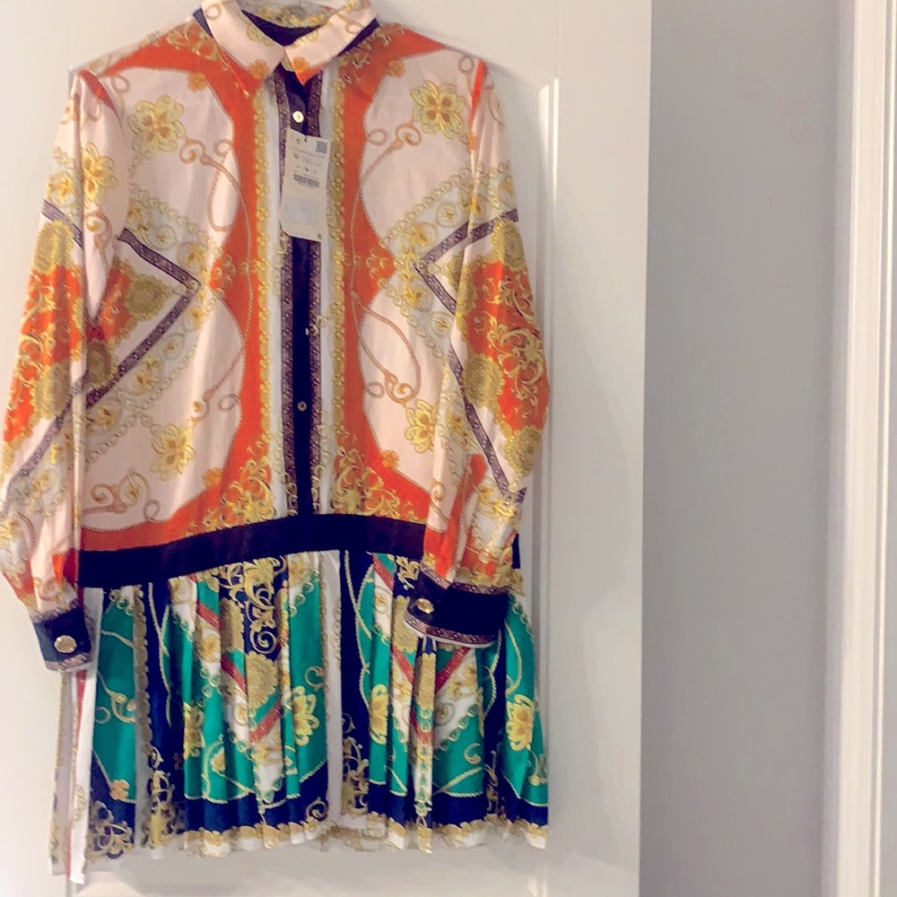 Versace look alike mini dress by Zara